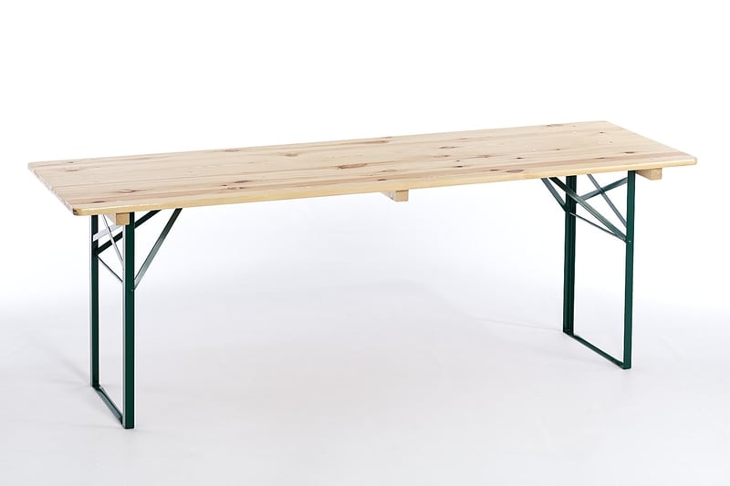 Langlebige Bierzelt Tische in Premium-Brauerei-Qualität mit Transportrollwagen